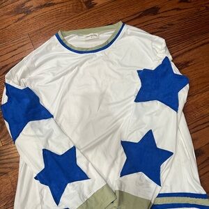 National Fiber Quality long sleeve star top